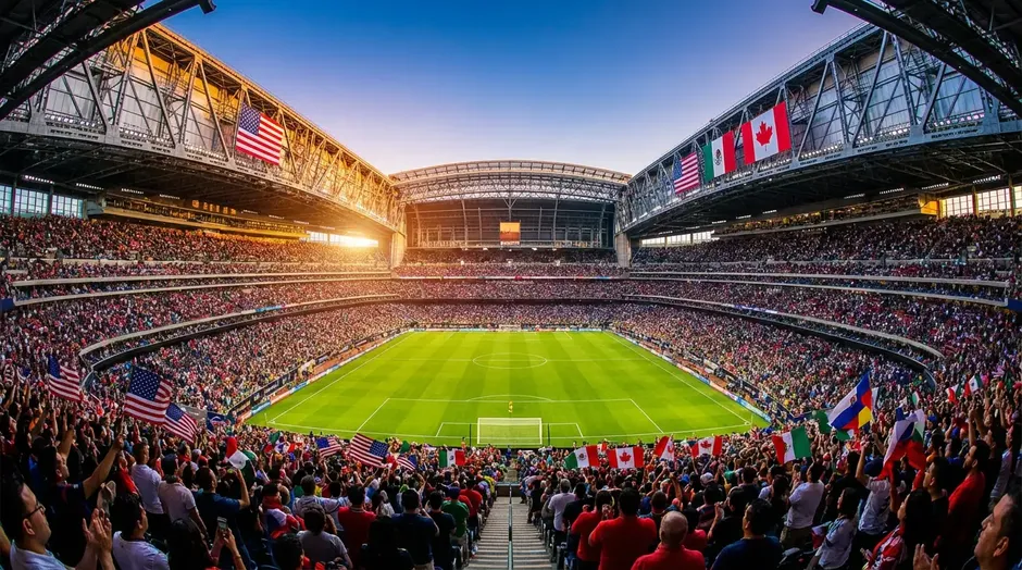Oversigt over VM 2026-turneringen med stadioner i USA, Mexico og Canada